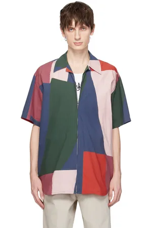 J.W.Anderson Multicolor Short Sleeve Zip Up Printed Shirt