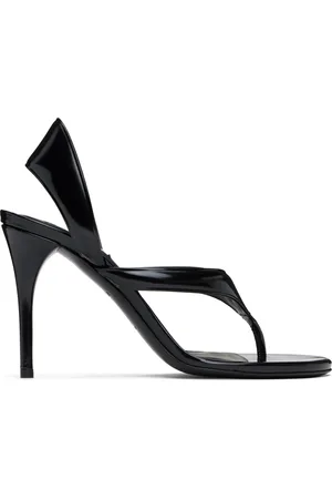 Alaïa Black Infradito Heeled Sandals