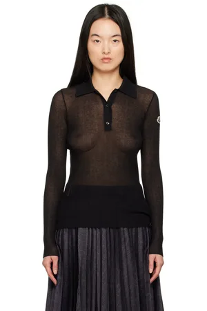 Moncler Black LS Polo