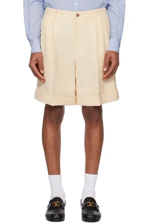 VALENTINO Beige Rolled Cuff Shorts