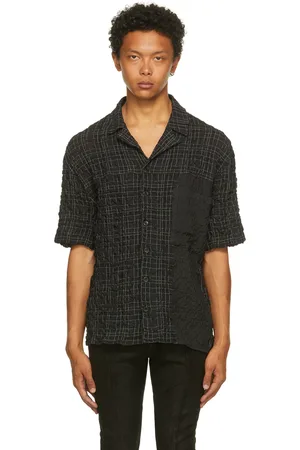 FREI-MUT Black Check Klemperer Short Sleeve Shirt