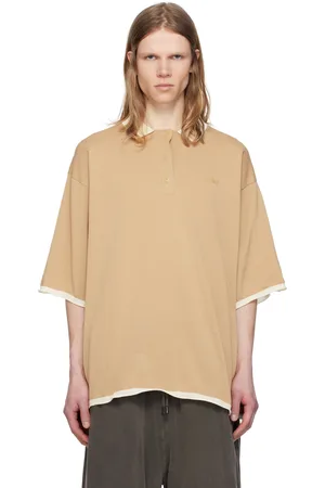 Hed Mayner Tan Embroidered Polo