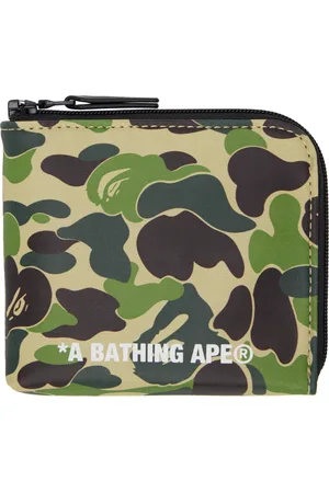 BAPE ABC Camo PU Leather Mini Zipped Wallet