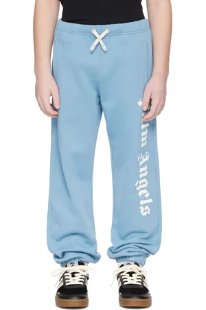 Palm Angels Kids Blue Classic Overlogo Sweatpants