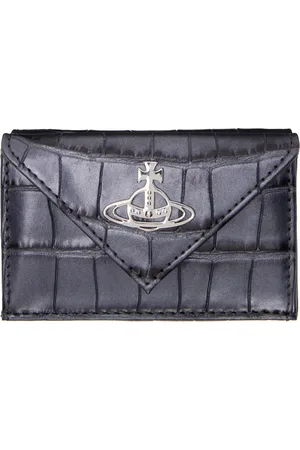Vivienne Westwood Gunmetal Envelope Billfold Wallet