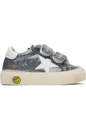 Golden Goose Baby Gunmetal May School Sneakers