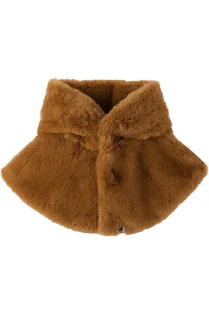 BAPE Kids Brown Baby Milo Fluffy Cape Scarf