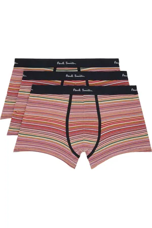 Paul Smith Three-Pack Multicolor Organic Cotton Signature Stripe Boxer Briefs