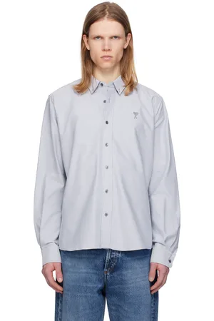 Ami Blue Cotton Button-Down Ami de Coeur Shirt