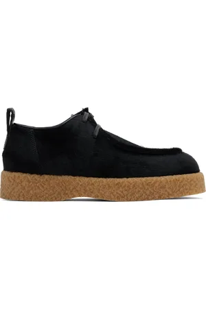 Bottega Veneta Black Torino Lace-Up Derbys