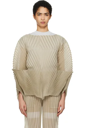 Issey Miyake Beige Wander Blouse
