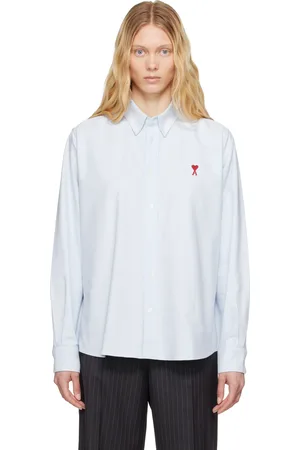 Ami Blue Cotton Button-Down Ami de Coeur Shirt