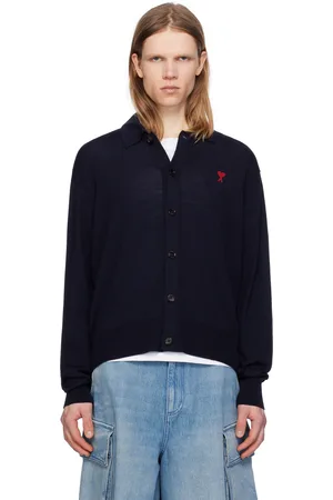 Ami Navy Ami de Coeur Cardigan