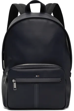 HUGO BOSS Navy Emed-Logo Backpack