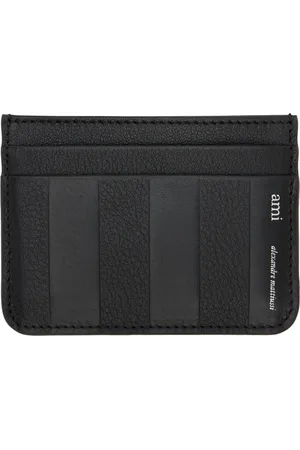 Ami Black Leather Midi Card Holder