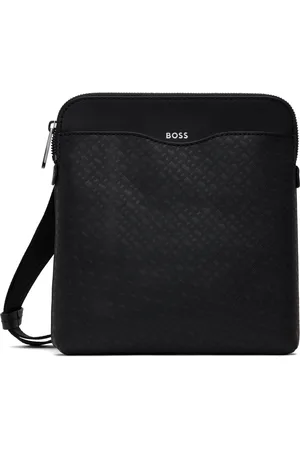 HUGO BOSS Black Saffiano Leather Bag