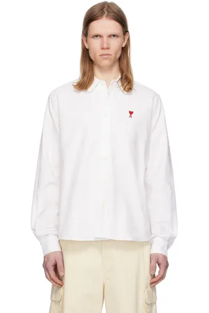 Ami White Cotton Button-Down Ami de Coeur Shirt