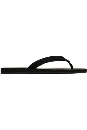 The Row Black Dune Classic Flip-Flops