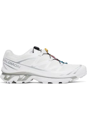 Salomon White & Gray XT-6 GORE-TEX Sneakers