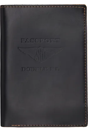 Ralph Lauren Black Leather Passport Holder