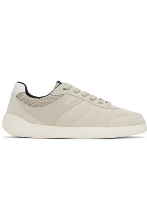 HUGO BOSS Beige Football-Inspired Sneakers