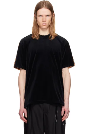 MASTERMIND Black Regular Fit Switched Animal Velour T-shirt