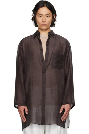 YOHJI YAMAMOTO Brown Loop BD Shirt