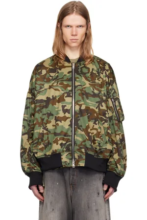 MASTERMIND Khaki Jersey Camo Bomber Jacket
