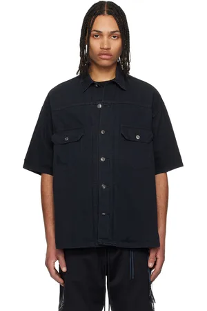 MASTERMIND JAPAN Distressed Denim Shirt