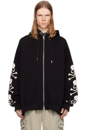 MASTERMIND Oversized Patch Zip-Up Hoodie