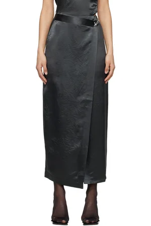 Nanushka Gray Grisel Maxi Skirt