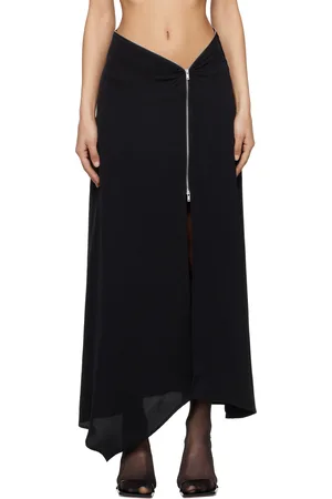 Nanushka Black Zella Maxi Skirt