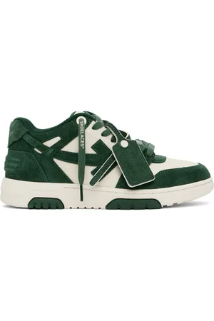 OFF-WHITE Green & Out Of Office Suede Sneakers
