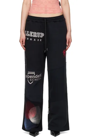 Marine Serre Black Regenerated Graphic Sweatshirts Sweatpants