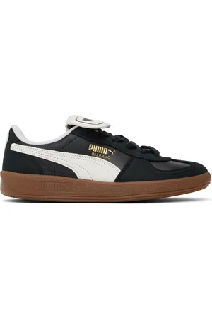 PUMA Black & White Palermo Premium Sneakers