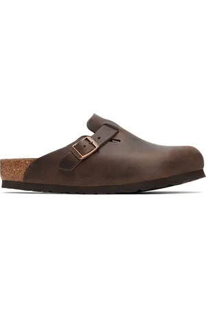 Birkenstock Brown Regular Boston Slip-on Loafers
