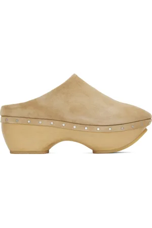 Lauren Manoogian Beige Suede Contour Clog