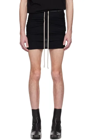 Rick Owens Black Hollywood Buds Shorts
