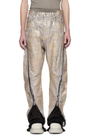 Rick Owens Gold Hollywood Bolan Banana Jeans
