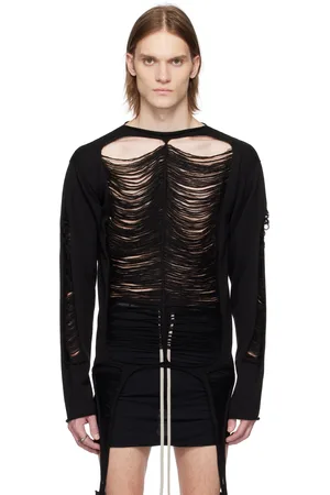Rick Owens Black Hollywood LS Sweater