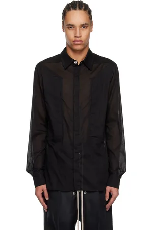 Rick Owens Black Hollywood Fogpocket Shirt