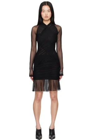 VERSACE Black Crystal Minidress