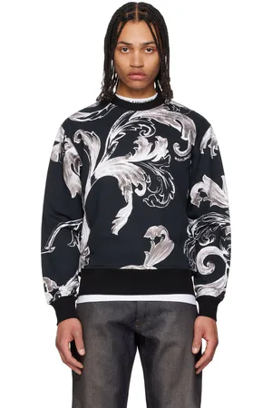 VERSACE Black Graphic Sweatshirt