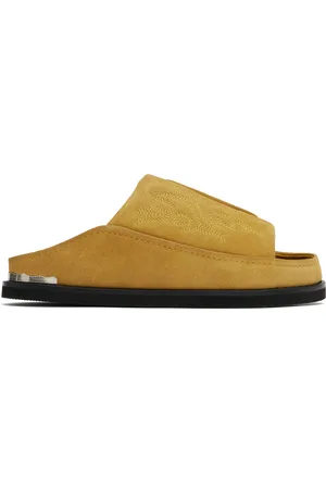 TOGA VIRILIS Tan Embroidered Sandals