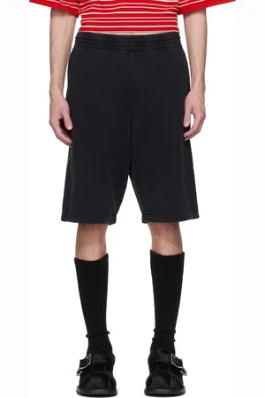 MARTINE ROSE Black Logo Shorts