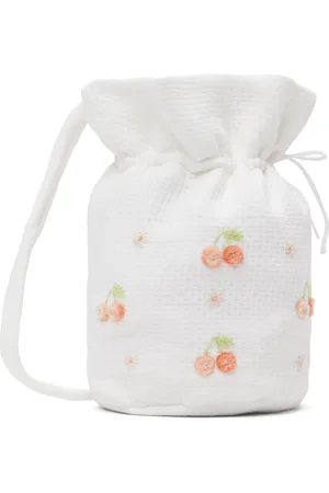 BONPOINT Kids White Eslem Embroidered Bag