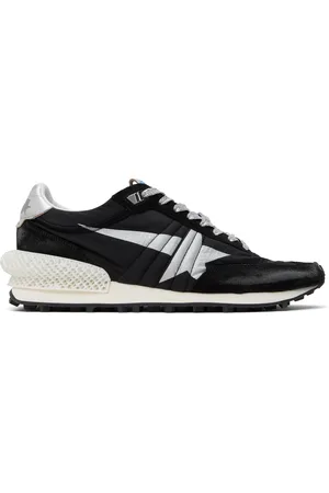 Golden Goose Black & Silver Marathon Sneakers