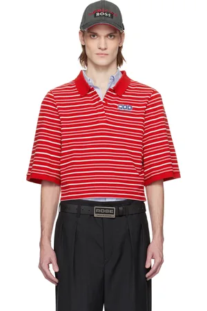 MARTINE ROSE Red SS Shrunken Polo