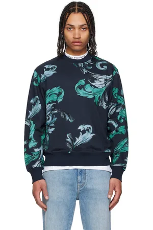 VERSACE Blue Graphic Sweatshirt