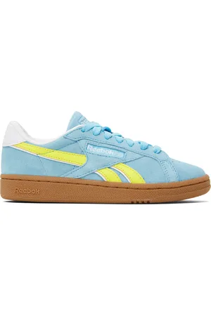 Reebok Blue & Yellow Club C Grounds UK Sneakers